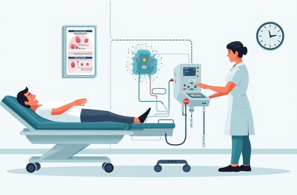 CRRT equipment in a modern ICU setting with medical professionals